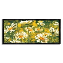 Stupell Wild Daisies Blooming Nature Garden Botanical & Floral Painting Black Framed Art Print Wall Art