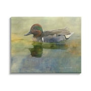 Stupell Wild Duck Nature Pond Wildlife Animals & Insects Photography Gallery Wrapped Canvas Print Wall Art