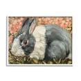thumbnail image 1 of Stupell Wild Rabbit Pink Blooming Meadow Animals & Insects Painting White Framed Art Print Wall Art, 1 of 7