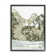 thumbnail image 1 of Stupell Wildlife Mountain Peaks Nature Landscape Painting Black Framed Art Print Wall Art, 1 of 7