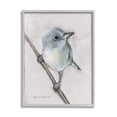 thumbnail image 1 of Stupell Wildlife Perched Bird Painting Animals & Insects Painting Gray Framed Art Print Wall Art, 1 of 8