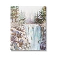 thumbnail image 1 of Stupell Wolf Near Rocky Waterfall Cliff Animals & Insects Painting Gallery Wrapped Canvas Print Wall Art, 1 of 5