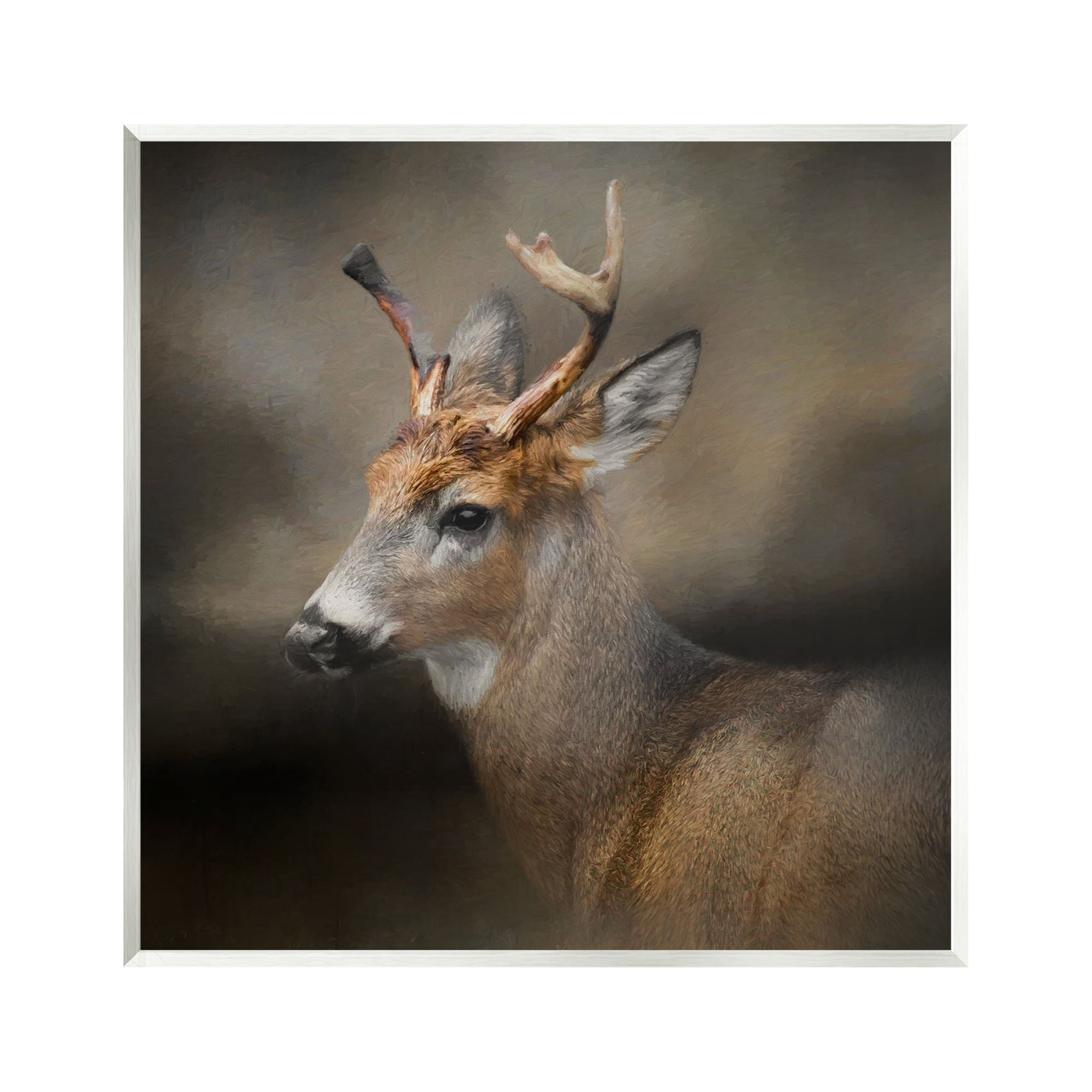 Stupell Woodland Deer Nature Photography Animals & Insects Photography Wall Plaque Unframed Art Print Wall Art