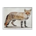 thumbnail image 1 of Stupell Woodland Nature Silhouette Fox Animals & Insects Painting White Framed Art Print Wall Art, 1 of 7