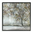 thumbnail image 1 of Woodland Nature Tree Painting Black Framed Giclee Art, 12 x 12, Made In USA, 1 of 7
