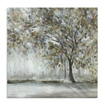 Woodland Nature Tree Painting Canvas Art, 36 x 36, Made In USA