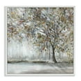 thumbnail image 1 of Woodland Nature Tree Painting White Framed Giclee Art, 24 x 24, Made In USA, 1 of 7