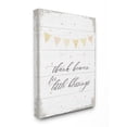 thumbnail image 1 of Stupell  Yellow Bunting Thank Heaven for Little Blessings Canvas Wall Art, 16 x 20, Proudly Made in USA - Multi-Color 24 x 30, 1 of 2