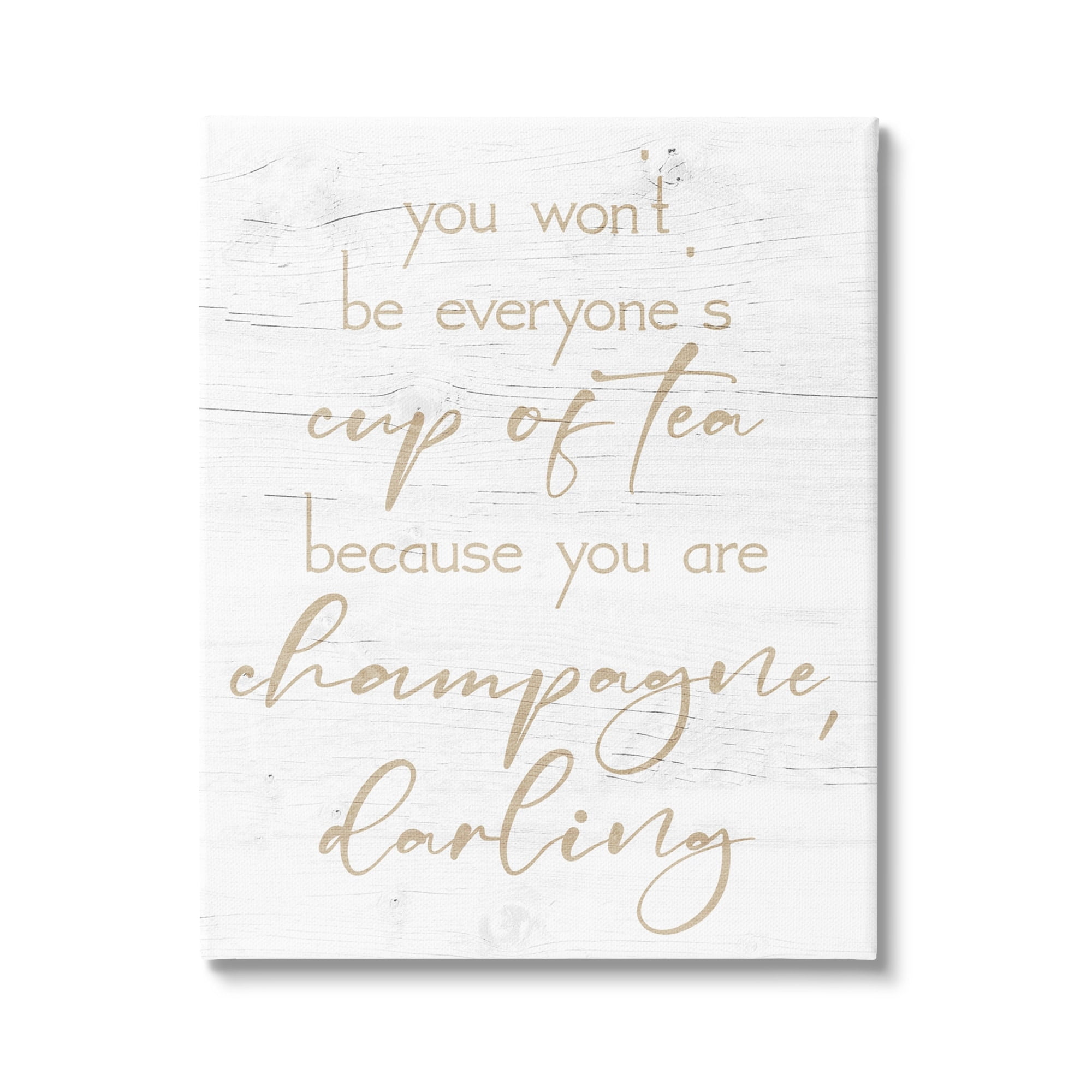 Stupell You Are Champagne Darling Encouragement Food & Beverage Painting Gallery Wrapped Canvas Print Wall Art