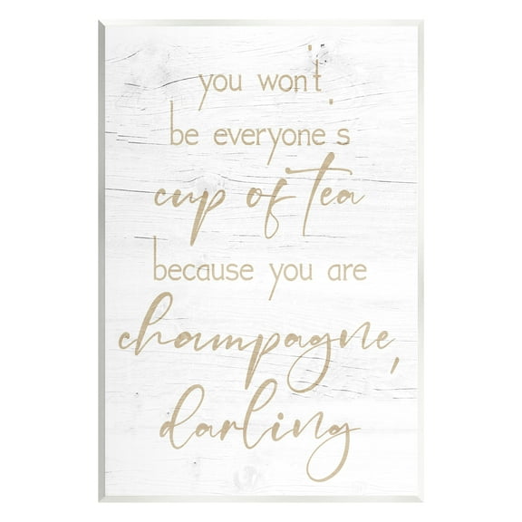 Stupell You Are Champagne Darling Encouragement Food & Beverage Painting Wall Plaque Unframed Art Print Wall Art