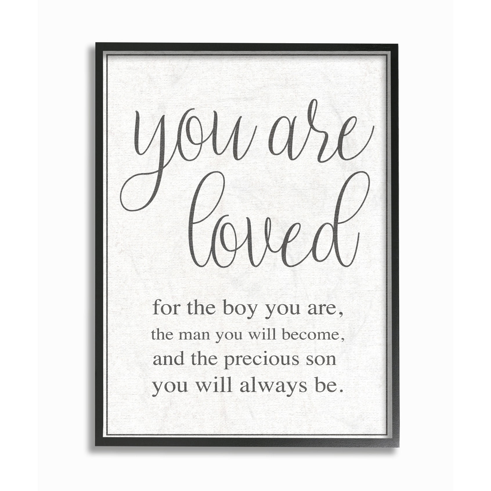 The Kids Room by Stupell You Are Loved Framed Giclee Texturized Art