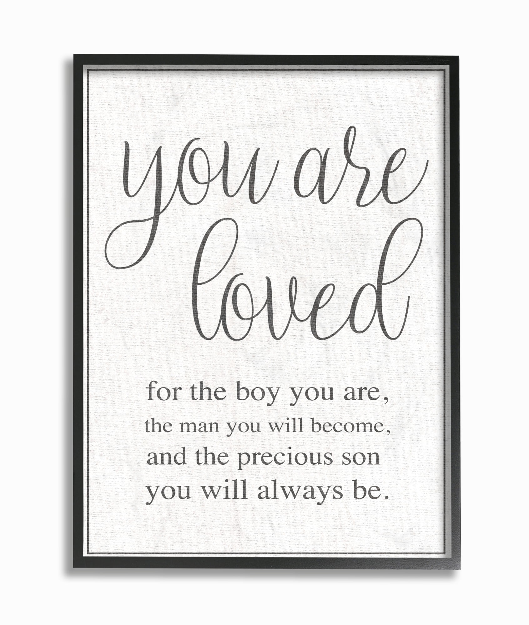 The Kids Room by Stupell You Are Loved Oversized Framed Giclee Texturized Art