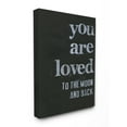 thumbnail image 1 of Stupell  'You Are Loved To The Moon And Back' Stretched Canvas Wall Art 24 x 30, 1 of 4