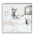 thumbnail image 1 of Stupell Zebra Splash Bubble Bath Animals & Insects Painting White Framed Art Print Wall Art, 1 of 7