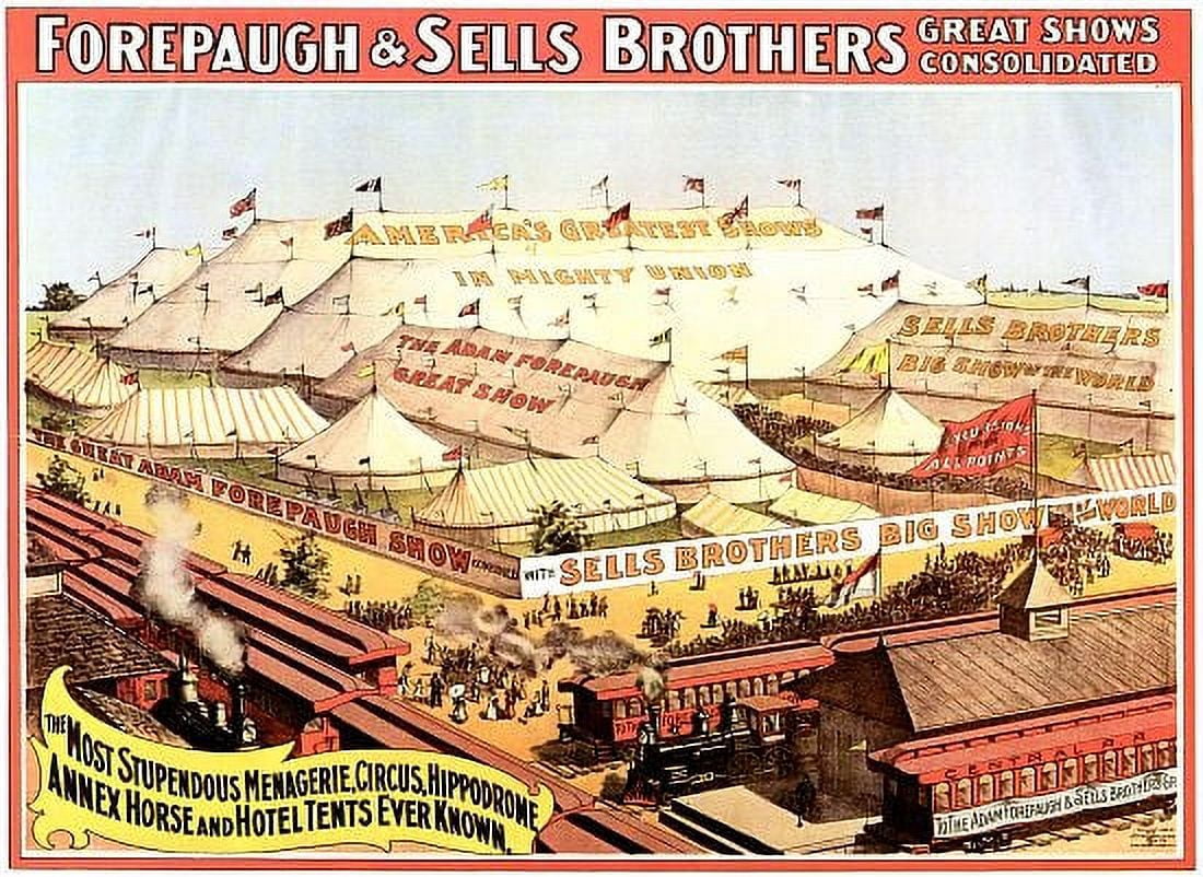 Stupendous Menagerie Circus Hippodrome Canvas Art - (36 x 54)