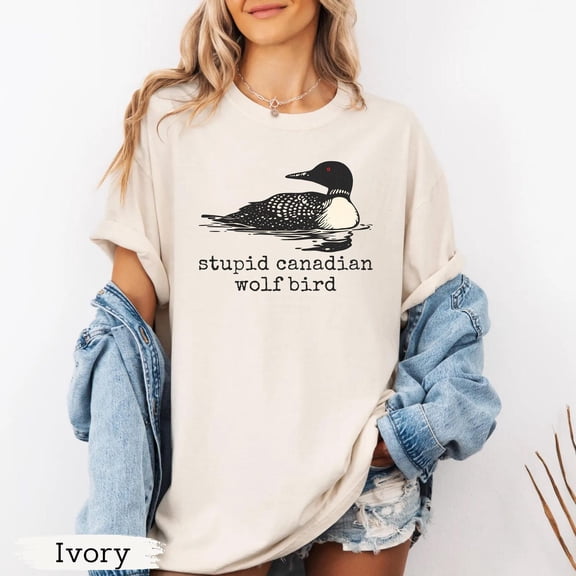 Stupid Canadian Wolf Bird Shirt, Heated Rivalry Tee, Hockey Fan Shirt, Gay Sport Shirt, Team Spirit Graphic Design