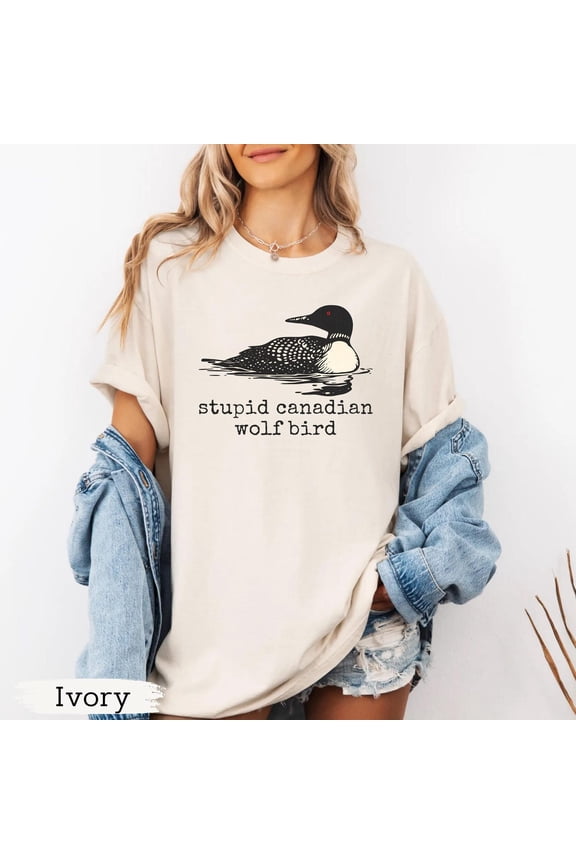 Stupid Canadian Wolf Bird Shirt, Heated Rivalry Tee, Hockey Fan Shirt, Gay Sport Shirt, Team Spirit Graphic Design