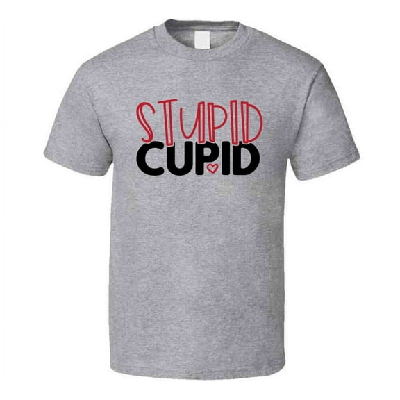 Stupid Cupid Tee Funny Tshirt Anti-valentine's Day T Shirt