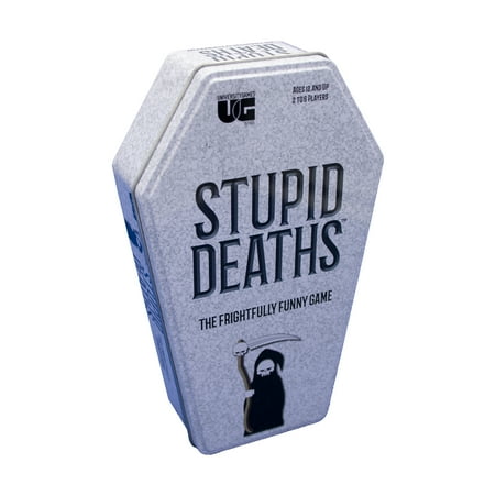 University Games Stupid Deaths Card Game Tin