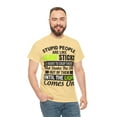 thumbnail image 1 of Stupid People Unisex Heavy Cotton Tee, 1 of 12