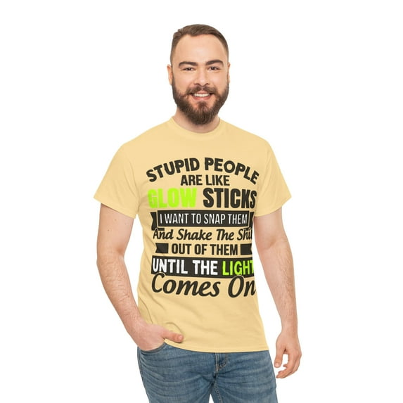 Stupid People Unisex Heavy Cotton Tee