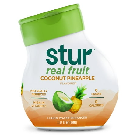 Stur All Natural Coconut Water & Pineapple Flavor Enhancer Liquid Drink Mix