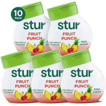 Stur - Fruit Punch, Liquid Water Enhancer Drink Mix, 1.62 fl oz Bottle (10 Pack)