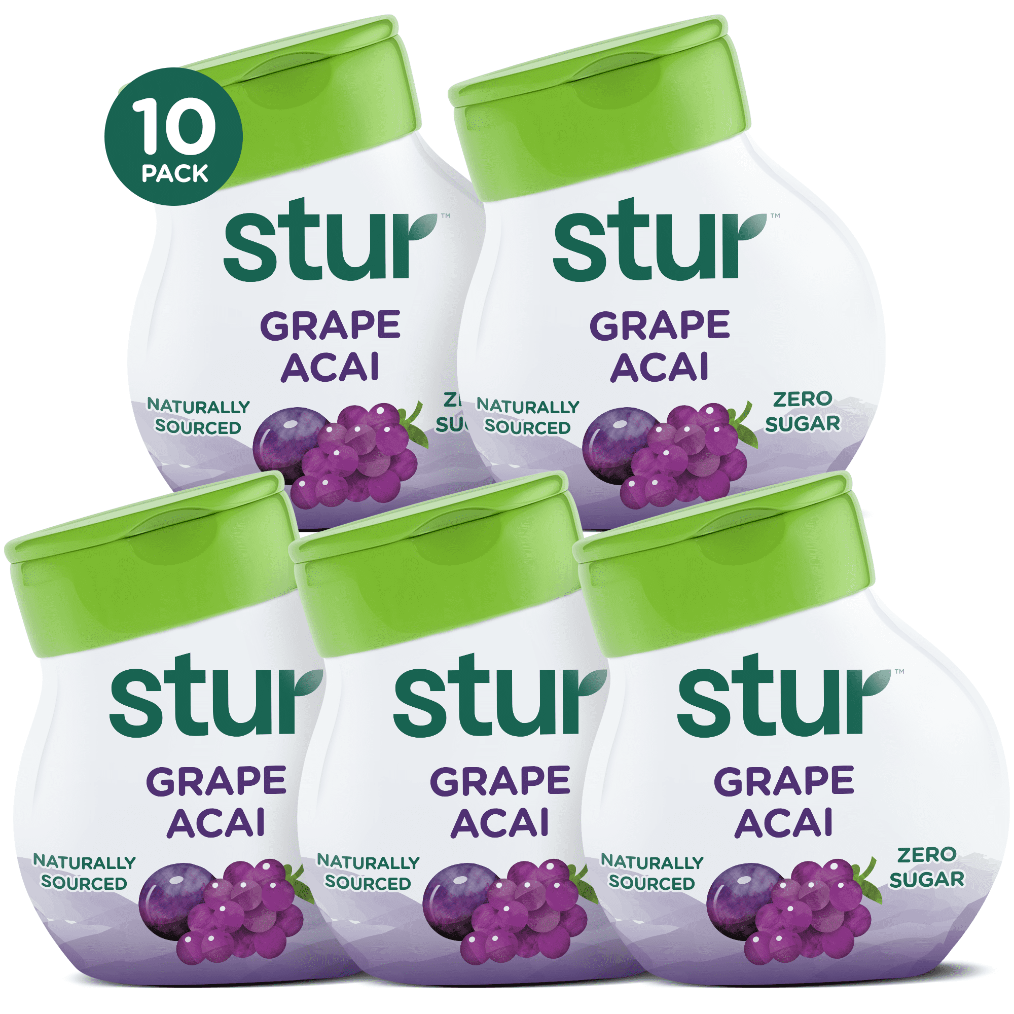 Stur Grape, Liquid Water Enhancer Drink Mix, 1.62 fl oz Bottle (10