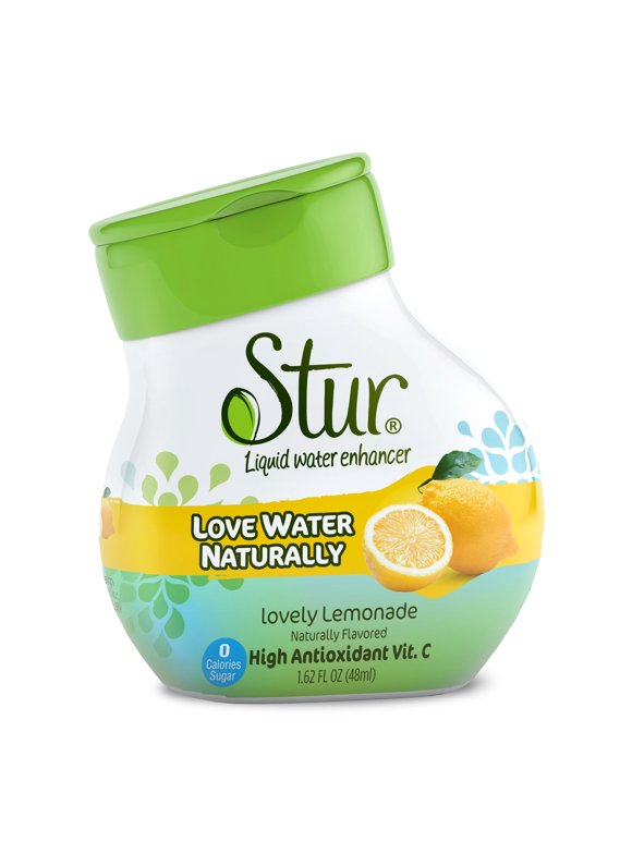 Stur - Lemonade, Liquid Water Enhancer Drink Mix, 1.62 fl oz Bottle (10 Pack)