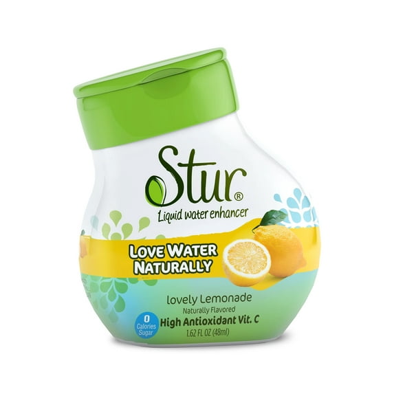 Stur - Lemonade, Liquid Water Enhancer Drink Mix, 1.62 fl oz Bottle (10 Pack)