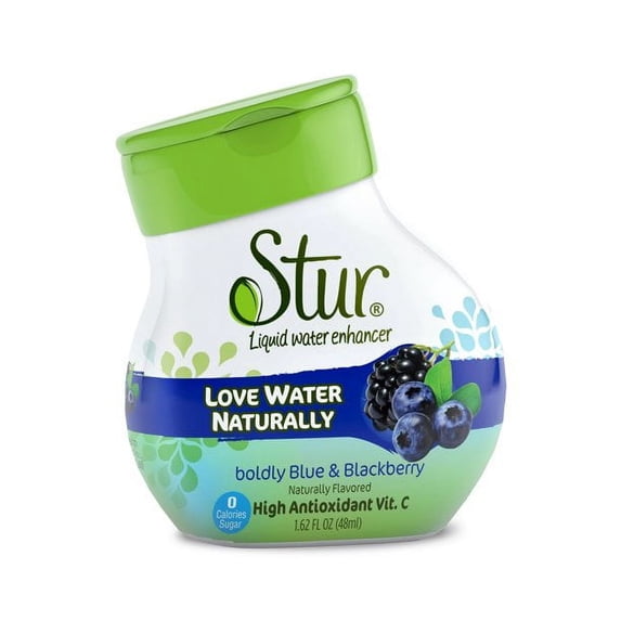 Stur Liquid Water Enhancer Boldly Blue & Blackberry -- 1.62 fl oz Pack of 4