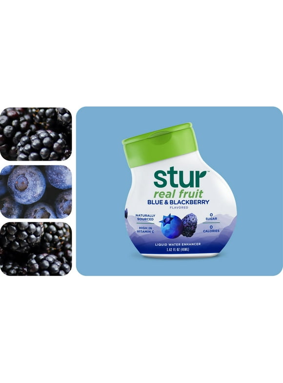 Stur Liquid Water Enhancer Boldly Blue & Blackberry - 1.62 fl oz