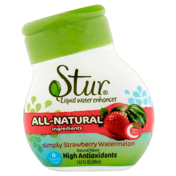 Stur Simply Strawberry Watermelon Liquid Water Enhancer, 1.62 fl oz, 6 pack