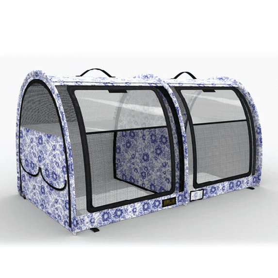 Sturdi Products Pop-Up Kennel - Double Split Door – Blue Porcelain (Limited Edition color)