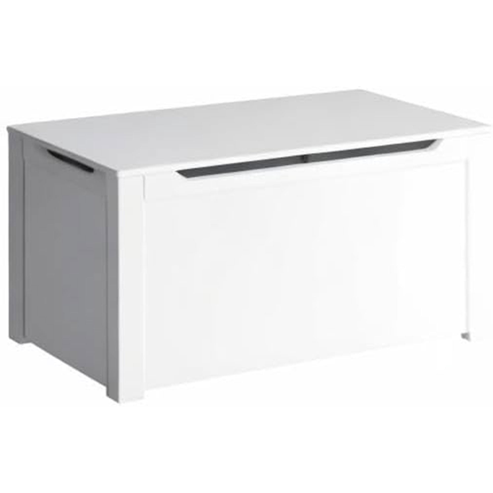 Sturdis Wooden Toy Box Spacious Storage for Home Organization, White