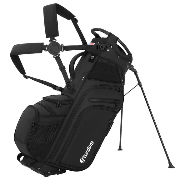 Sturdum 14-Way Golf Stand Bag, Tour-Grade 900D Oxford Golf Bag for Men & Women, Lightweight with 12 Pockets, Full-Length Dividers & Reinforced Base