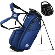 Sturdum 14-Way Golf Stand Bag with Full Length Dividers, Lightweight Golf Bag for Men & Women, Ergonomic Double Strap, Multiple Pockets & Rain Hood