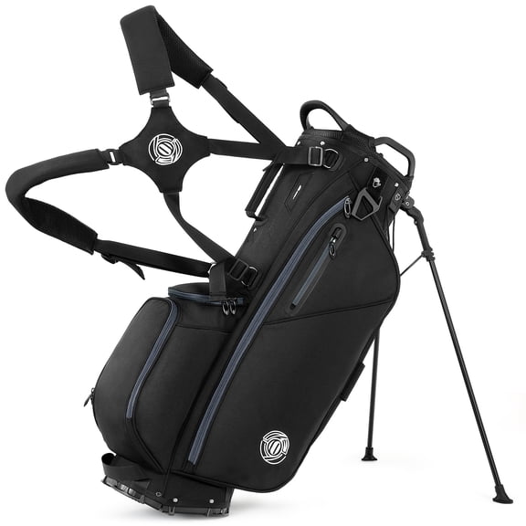 Sturdum Golf Stand Bag Lightweight Carry Bag with 7-Way Dividers, Cooler Pocket, Adjustable Shoulder Strap, 900D Weather-Resistant Fabric for Men Women