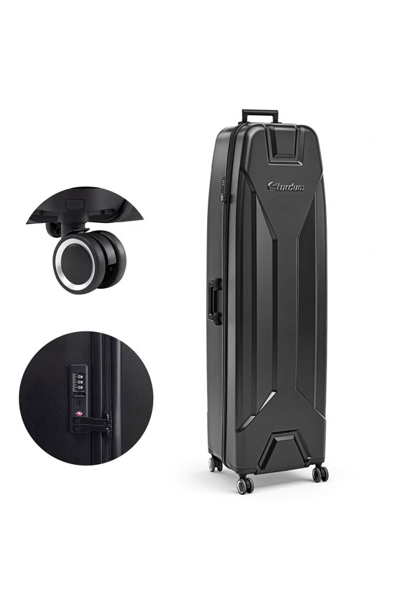 Hard Shell Golf Travel Case with TSA Lock, Heavy-Duty ABS Golf Travel Cover with Removable 360° Spinner Wheels, Impact-Resistant Protection, Fits Golf Bags up to 48"