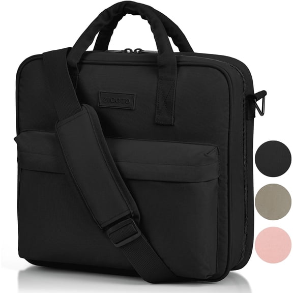 Sturdy 3 Ring Zipper Binder with Strap - 2" Pockets Holds 500 Sheets, Laptop & More Durable Easy to Carry