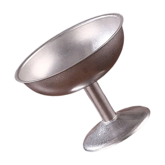 Sturdy 304 Nonrust Steel Footed Cups, Multipurpose Rust-Resistant Serving Bowls for Puddings Salads Cold Drinks