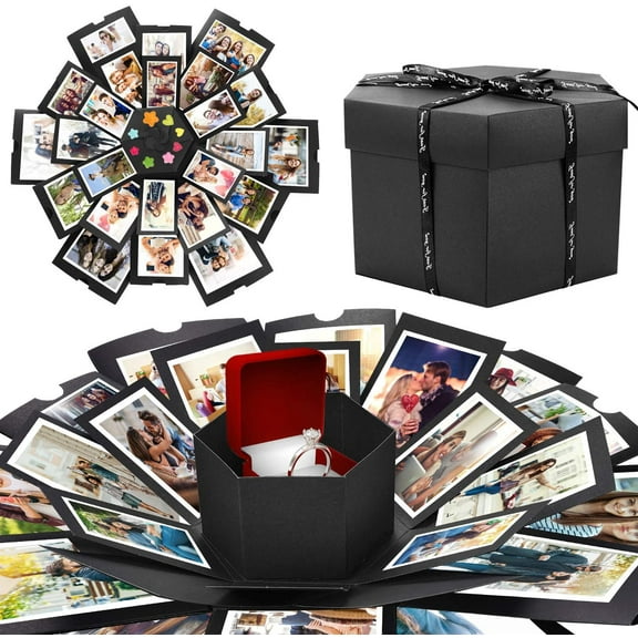 Sturdy 350g Cardboards Surprise Picture Pop Up Box, Perfect For Creative DIY Scrapbooking And Memory Parties