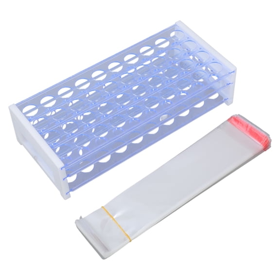 Sturdy 3Layer Tube Organizers Laboratory Essential 3Layer Blue Tube Rack Sturdy Stand Shelves