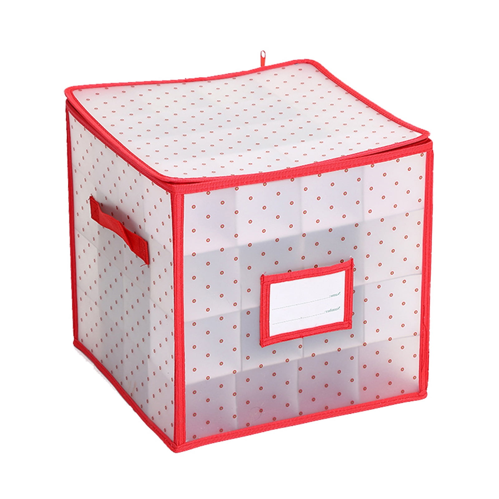 Sturdy 64-Grid PVC Storage Container, Foldable Design for Ornaments ...