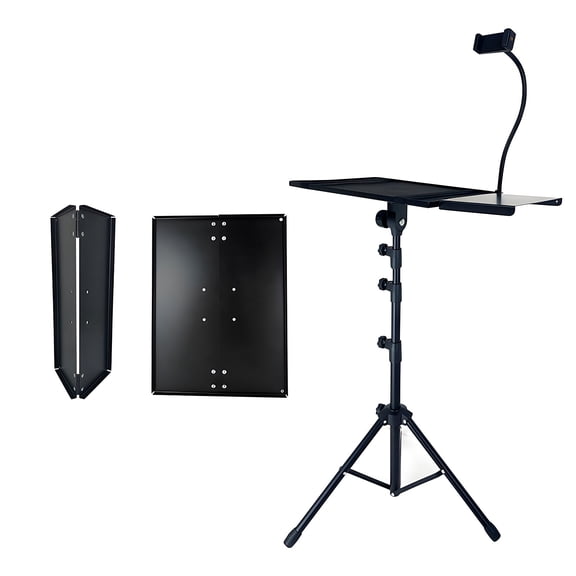 Sturdy Adjustable Projector Stand 25lbs Load Foldable Tripod Indoor/Outdoor Use with Anti-Slip Base