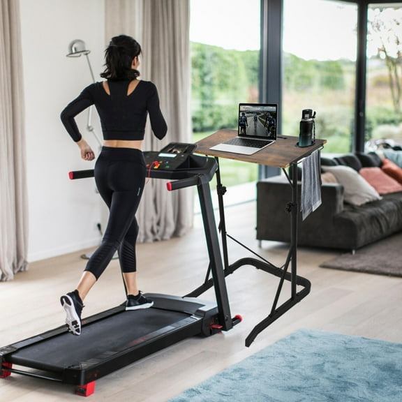 Sturdy Adjustable Standing Desk for Office Ergonomics and Treadmill Workstation Pairing