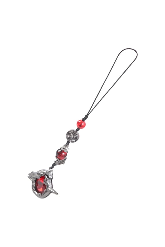 Sturdy Alloy Crow Phone Keychain Accessory Phone Lanyard Tailored For Goth Fan And Modern Fashion Aficionados