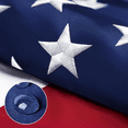 thumbnail image 1 of Sturdy American Flag 4x6 Ft Outdoor Heavy Duty, Longest Lasting American Flags for Outside 4x6,the USA Flag Embroidered Stars,Best High Wind all Weather Us Flag, 1 of 10