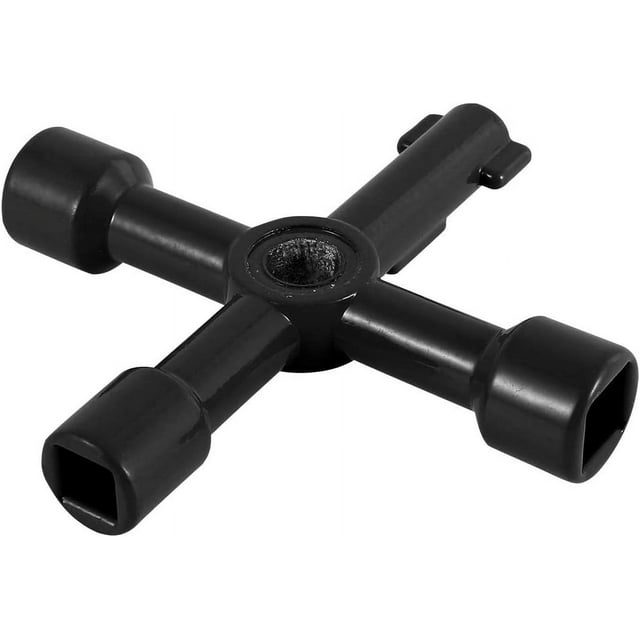 Sturdy And Durable Universal Cross Key, Zinc Alloy Multi-functional Opening Key for Wide Application Control Cabinets Shut-off Systems