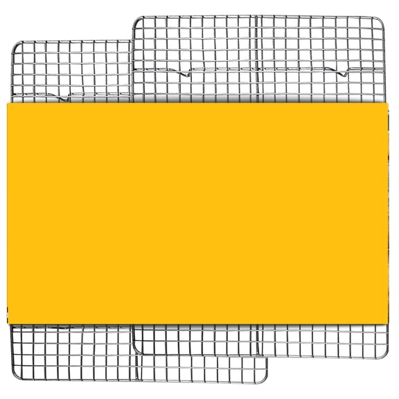 Sturdy Baking Cooling Rack Set, 2 Pack Stainless Steel Wire Grid for Oven, Non-Warp Design for Cookies Pastries, 8 x 11.75 Inches, Black